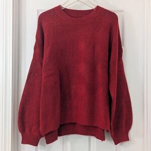 Cranberry Oversized Soft Knit Sweater – XXL